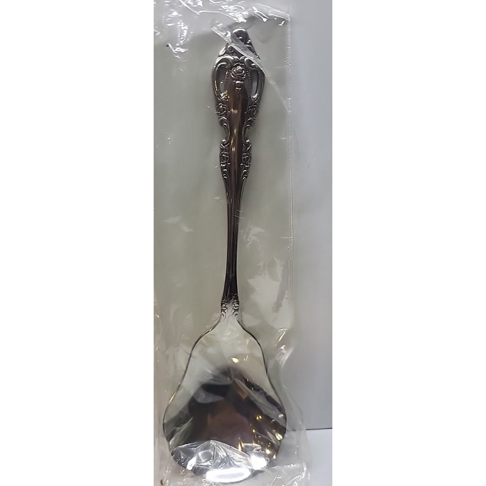 New Oneida Community Brahms Serving Spoon Stainless Steel 9" NOS Packaged